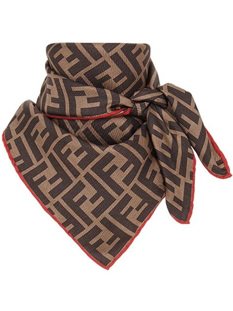 fendi ff foulard|fendi scarf with fur trim.